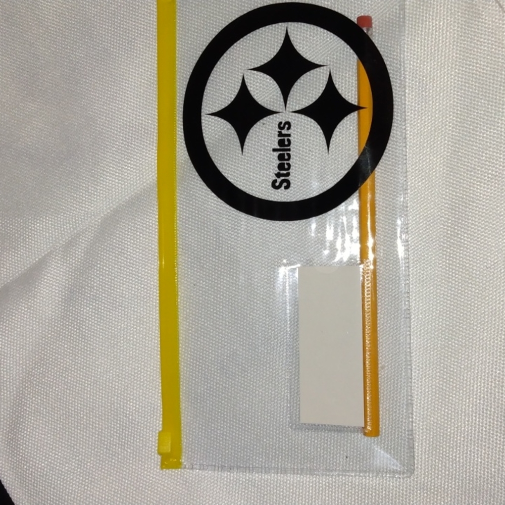 Poly Steeler pencil pouch with 1 pencil